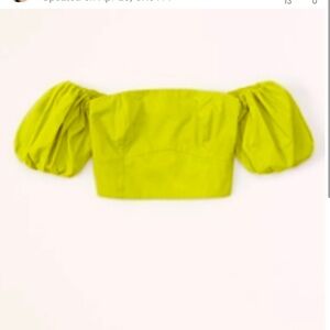 Abercrombie Off the Shoulder Poplin Top M